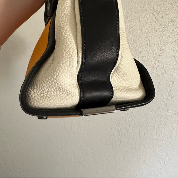 Coach Rare Color Block Swagger 27 Pebble Leather Chain Strap bag - Picture 6 of 13